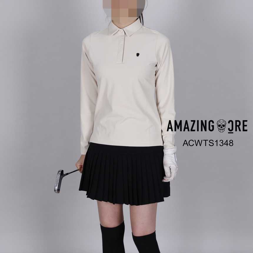 어메이징크리 여자 ACWTS1348 매장판 기모 에센셜 카라티(2color)