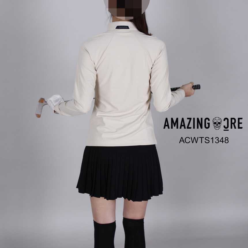 어메이징크리 여자 ACWTS1348 매장판 기모 에센셜 카라티(2color)