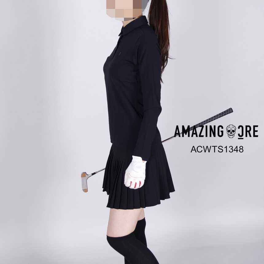 어메이징크리 여자 ACWTS1348 매장판 기모 에센셜 카라티(2color)