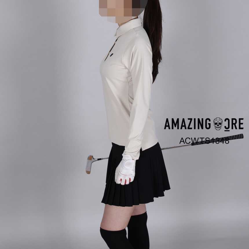 어메이징크리 여자 ACWTS1348 매장판 기모 에센셜 카라티(2color)