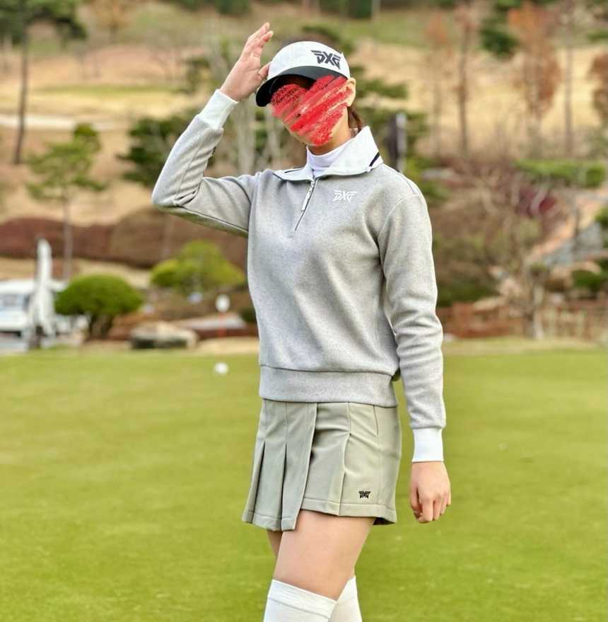 PXG 우먼 윈터 와이드 카라 LS 티셔츠(2color)
