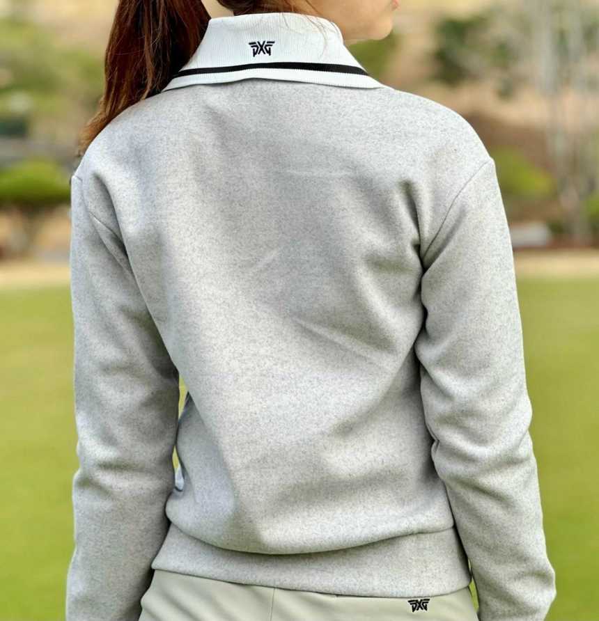 PXG 우먼 윈터 와이드 카라 LS 티셔츠(2color)