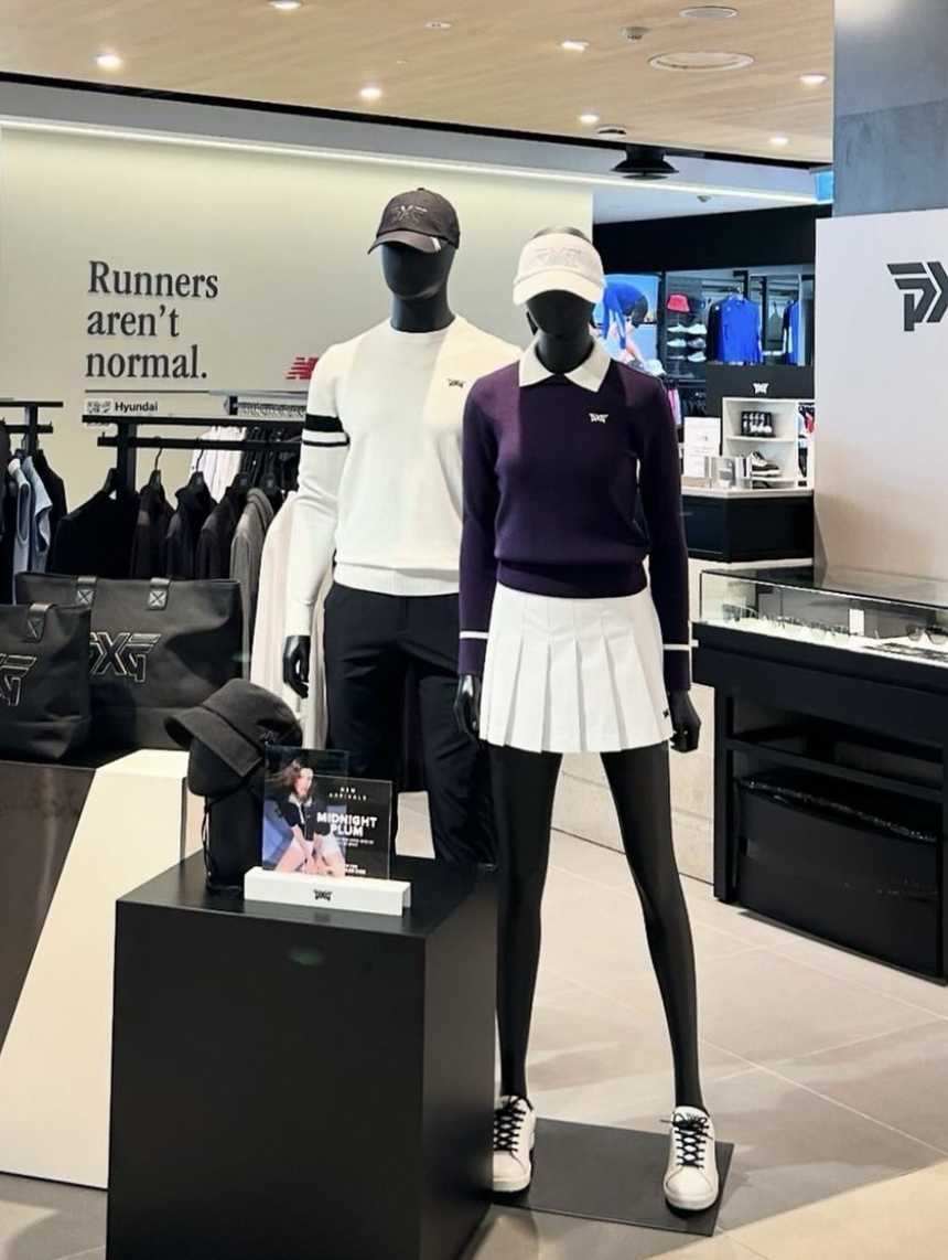 PXG 여성 칼라 넥 스웨터
