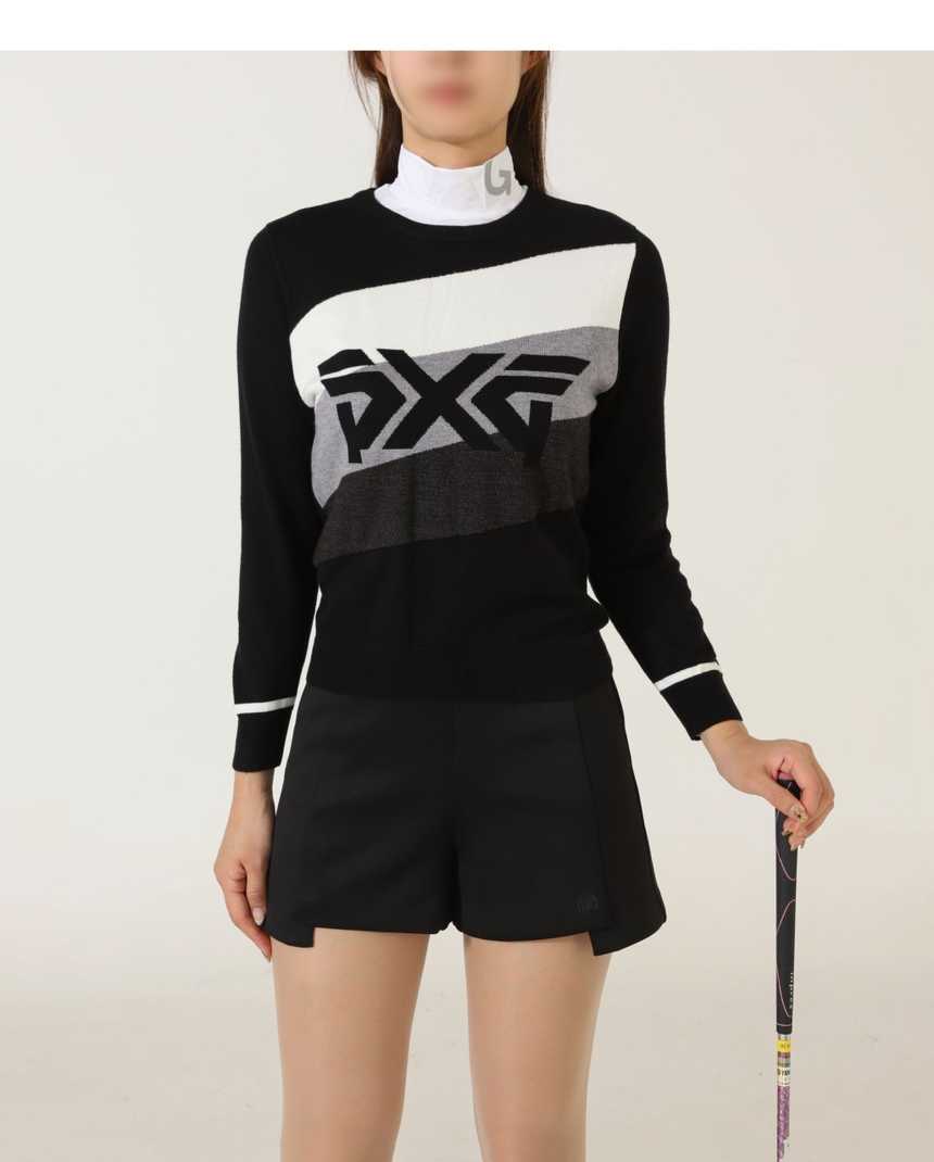 PXG 수입 우먼 빅로고 라운드 니트(2color)