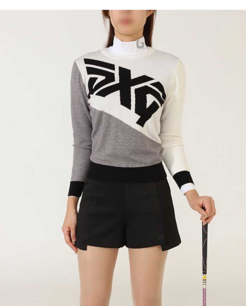 PXG 수입 우먼 빅로고 라운드 니트(2color)