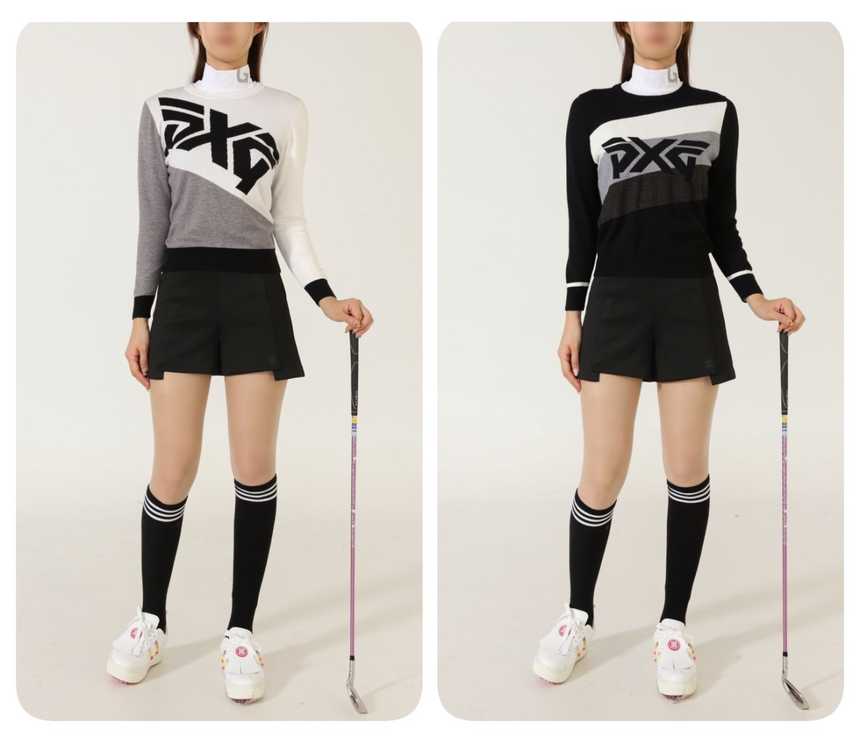 PXG 수입 우먼 빅로고 라운드 니트(2color)