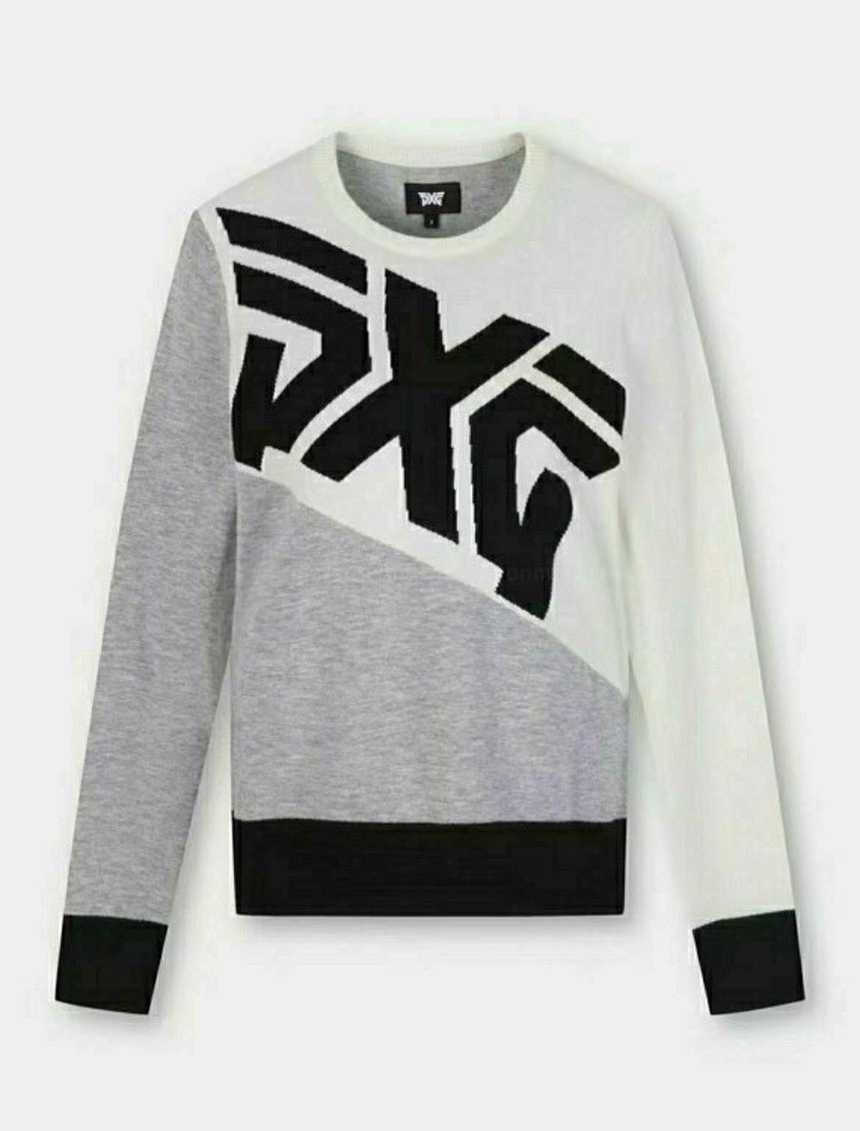 PXG 수입 우먼 빅로고 라운드 니트(2color)