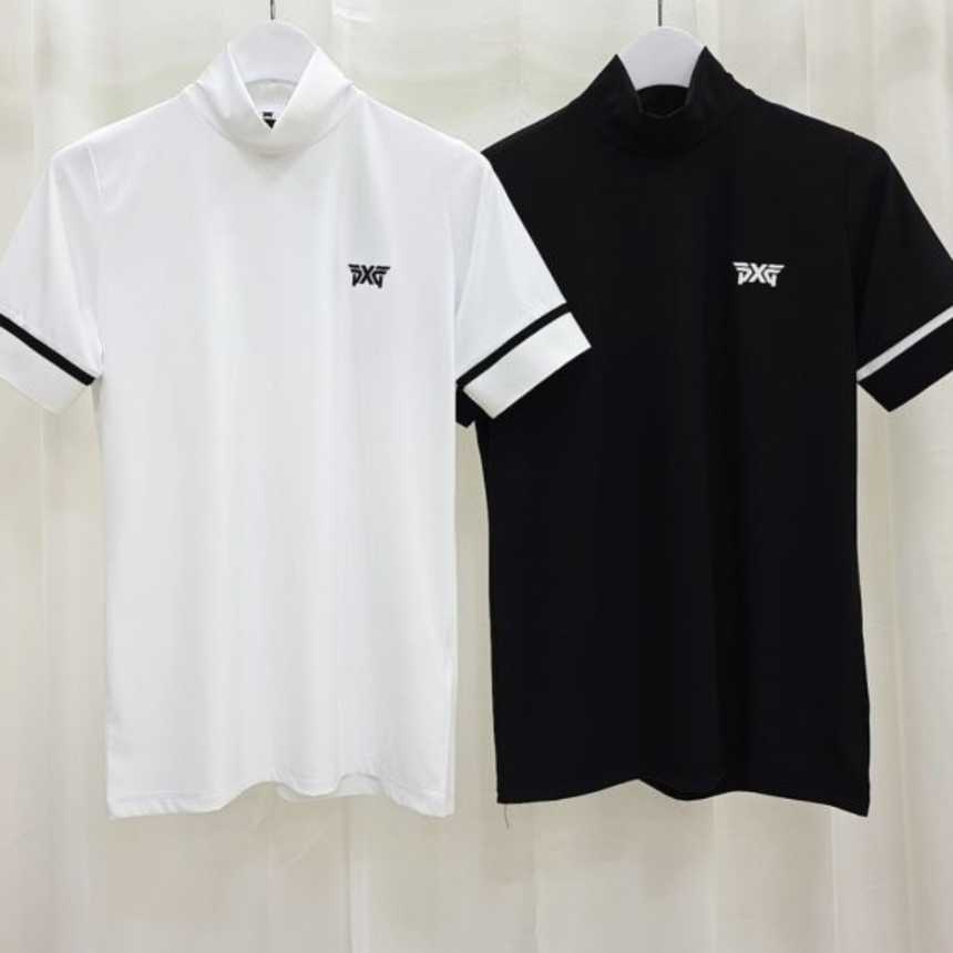 PXG 여름 여성용 골지 하이넥 셔츠(2color)
