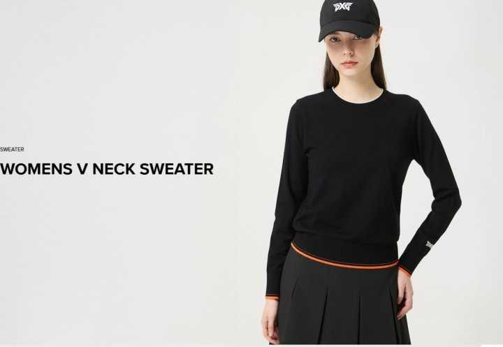PXG 여성 V 넥 스웨터(2color)