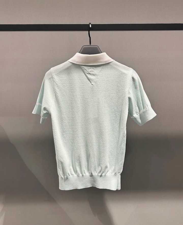 PXG 여성 여름 시스루 숏 슬리브 니트(2color)