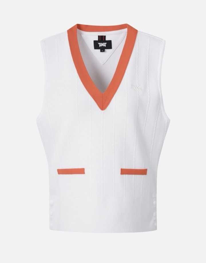PXG 여성 V 넥 니트 베스트(2color)