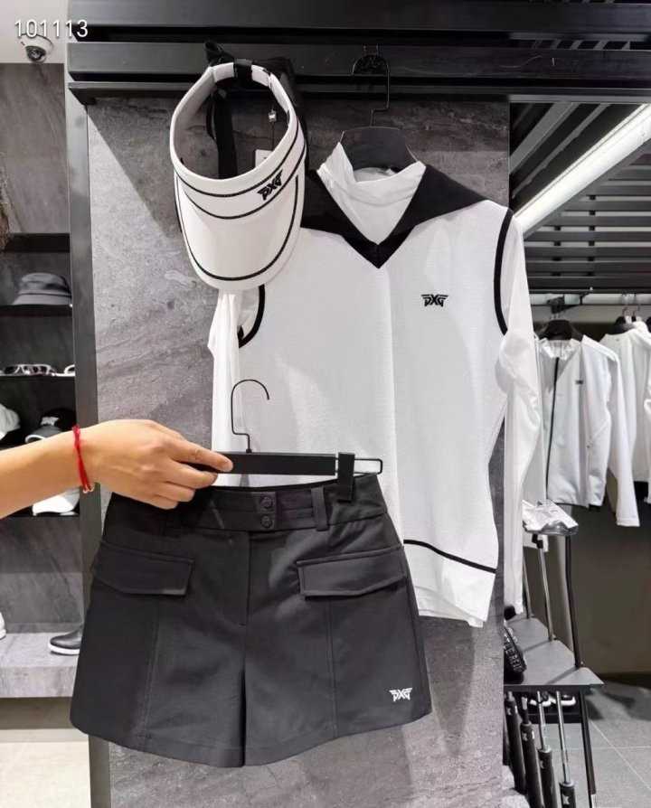PXG 여성 여름 카라 니트 베스트(2color)