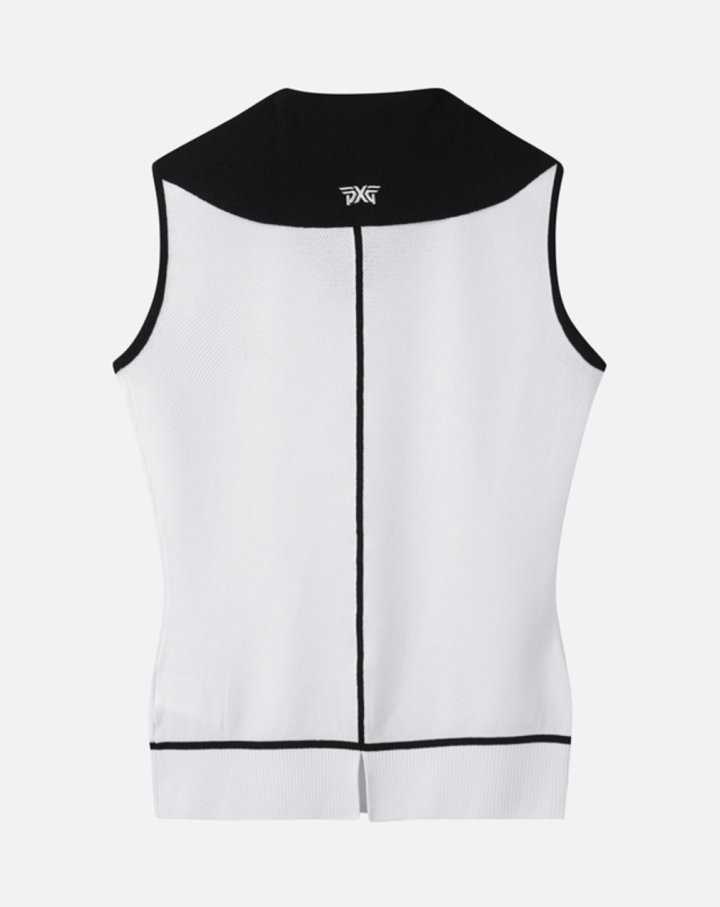 PXG 여성 여름 카라 니트 베스트(2color)
