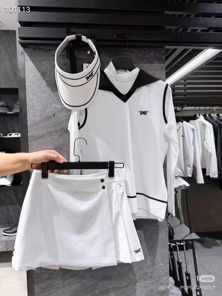 PXG 여성 여름 카라 니트 베스트(2color)
