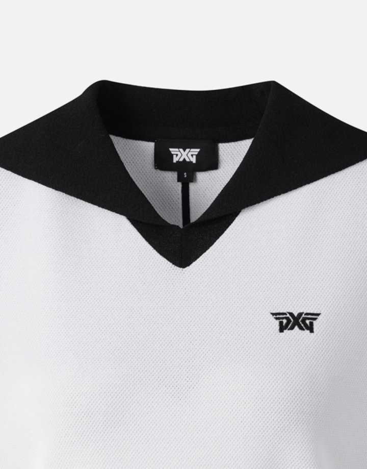PXG 여성 여름 카라 니트 베스트(2color)