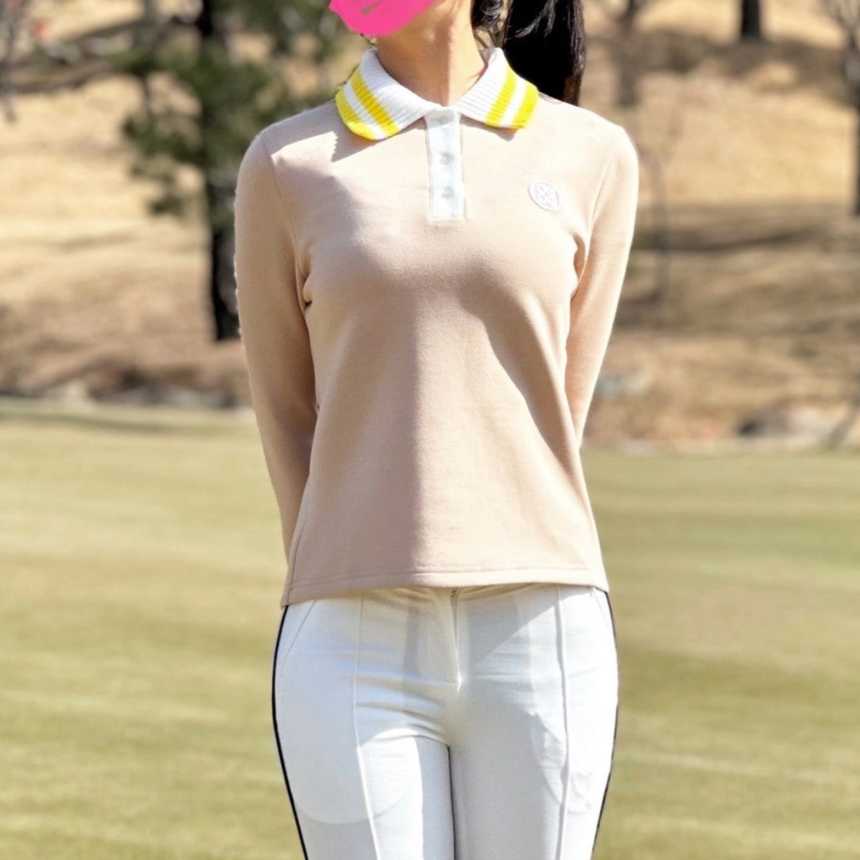 지포어 여성 투톤 니트 카라(2color)