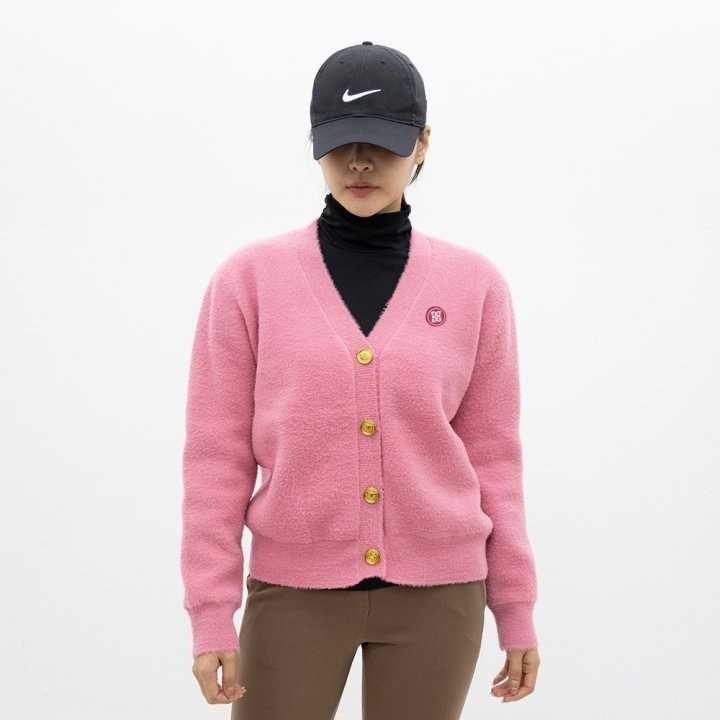 지포어 여성 로고 카라 올방풍 니트(3color)