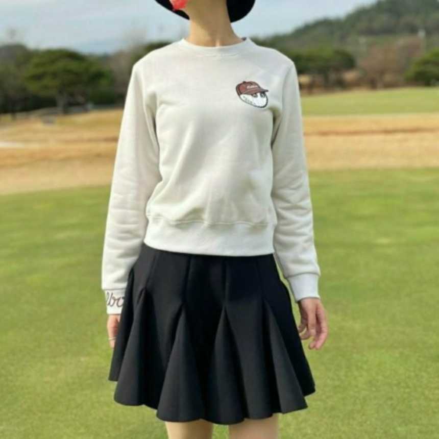 말본 여성 Buckets 크루넥 플리스 티셔츠(3color)