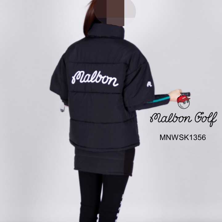 말본 여자 MNWSK1356 M로고 반팔 패딩 점퍼(2color)