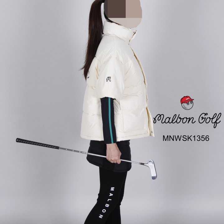 말본 여자 MNWSK1356 M로고 반팔 패딩 점퍼(2color)