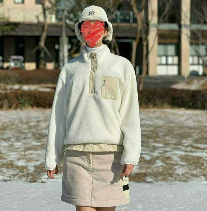 말본 여성 플리스 하프집업 티셔츠(2color)
