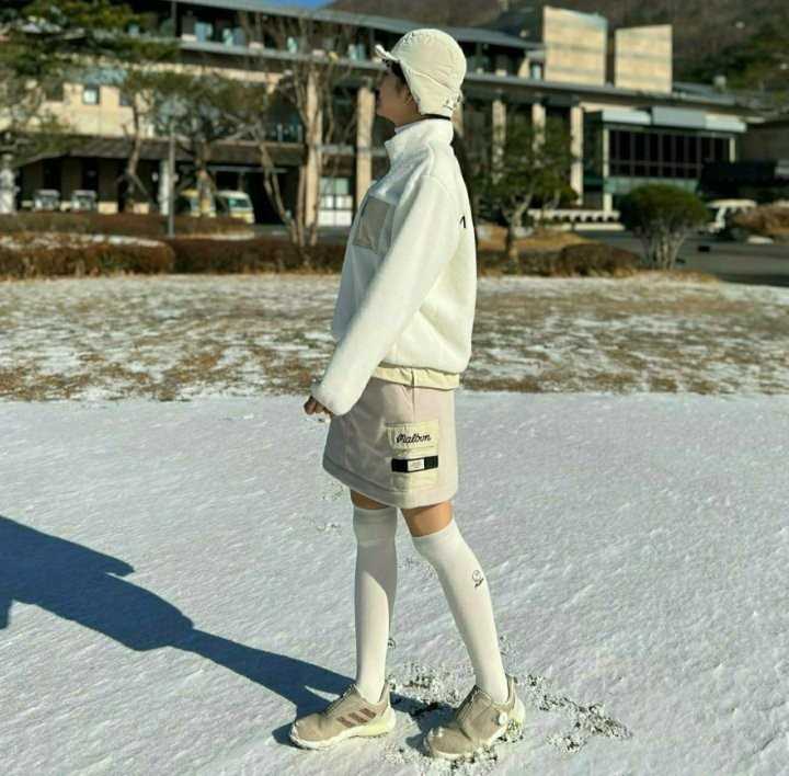 말본 여성 플리스 하프집업 티셔츠(2color)