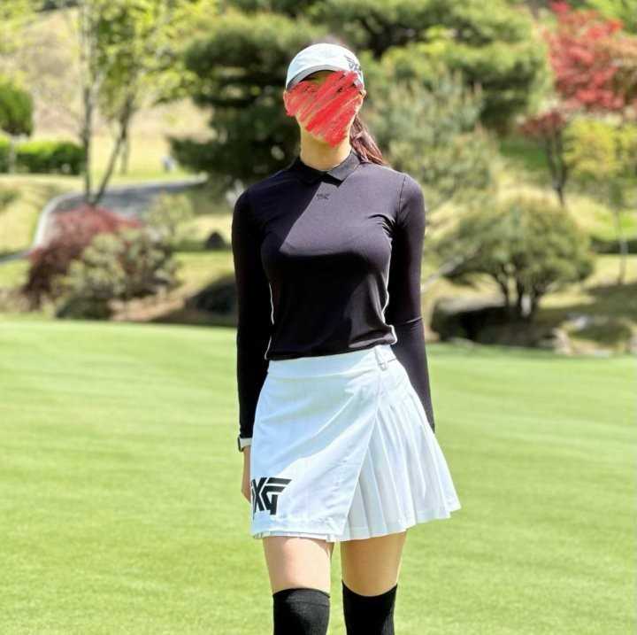 PXG 우먼 썸머 BACK ZIP 쿨 롱슬리브 티셔츠(2color)