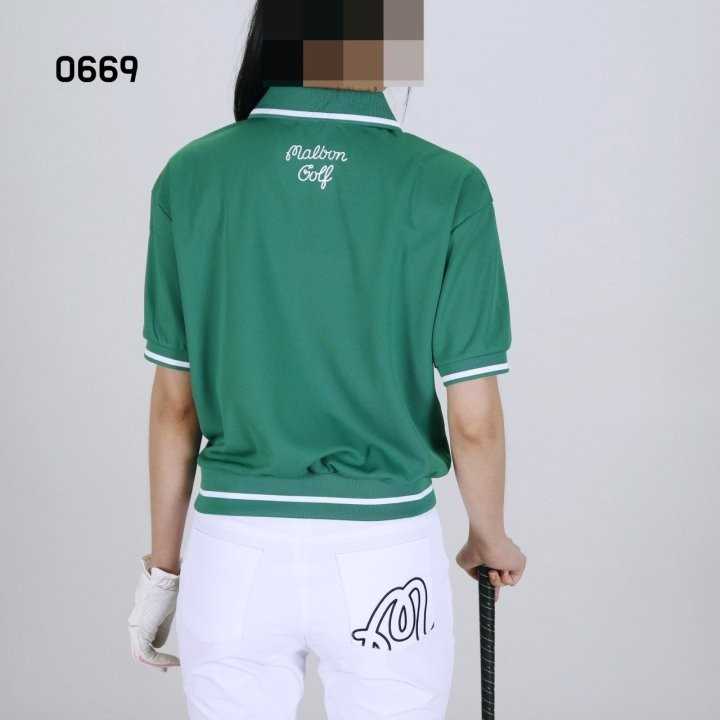 말본 여자 0669 PK 반집업 반팔 카라티셔츠 지퍼티(4color)