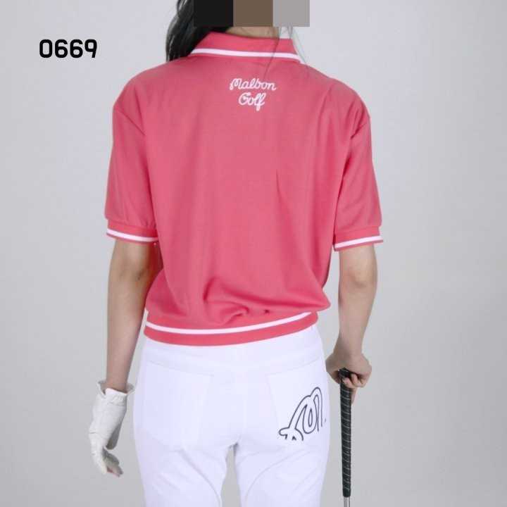 말본 여자 0669 PK 반집업 반팔 카라티셔츠 지퍼티(4color)