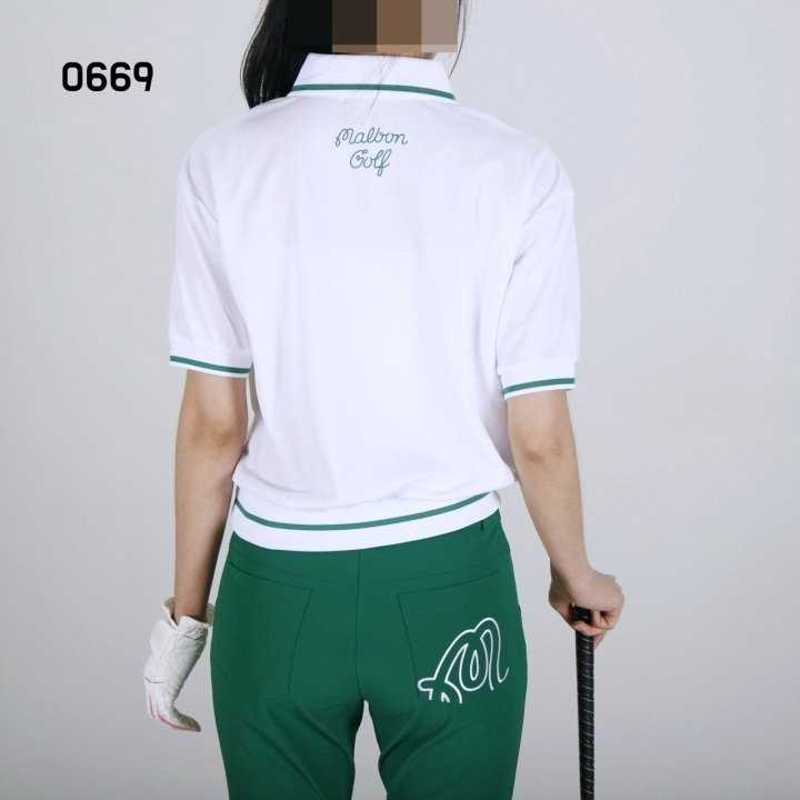 말본 여자 0669 PK 반집업 반팔 카라티셔츠 지퍼티(4color)