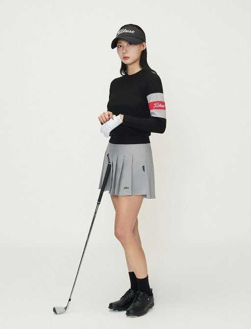 타이틀리스트 여성 라운드넥 스웨터(3color)