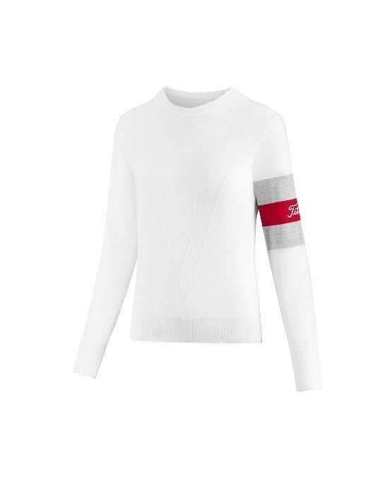 타이틀리스트 여성 라운드넥 스웨터(3color)