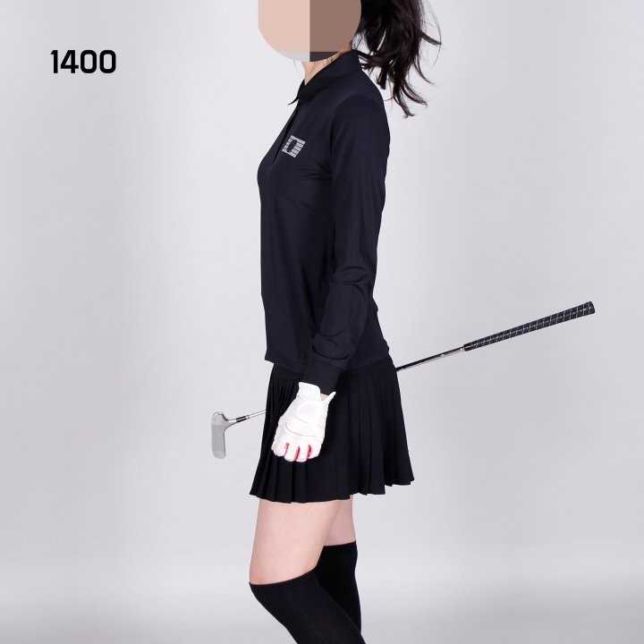 어메이징크리 여자 1400 스컬 카라 티셔츠(2color)
