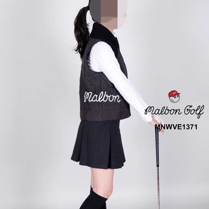 말본 여자 MNWVE1371 덕다운 니트 카라 조끼 베스트(2color)