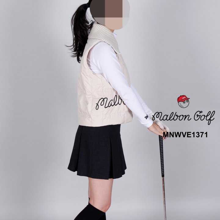 말본 여자 MNWVE1371 덕다운 니트 카라 조끼 베스트(2color)