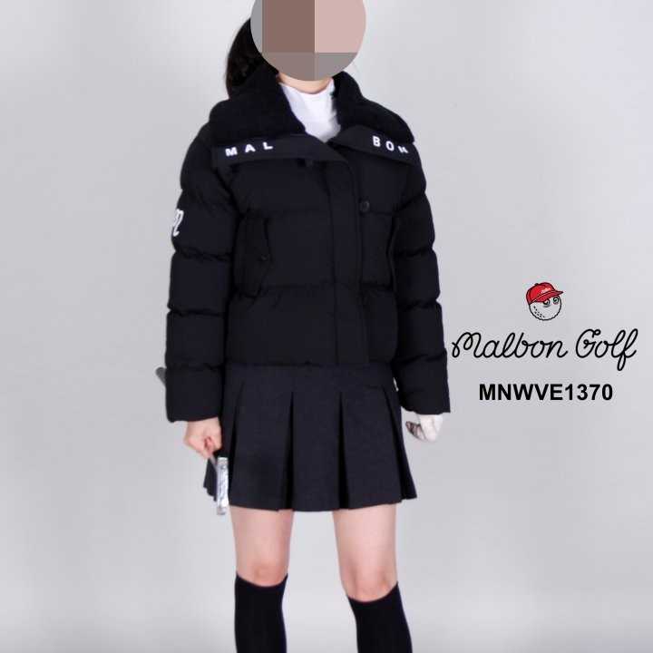 말본 여자 MNWVE1370 양털 카라 숏패딩 점퍼