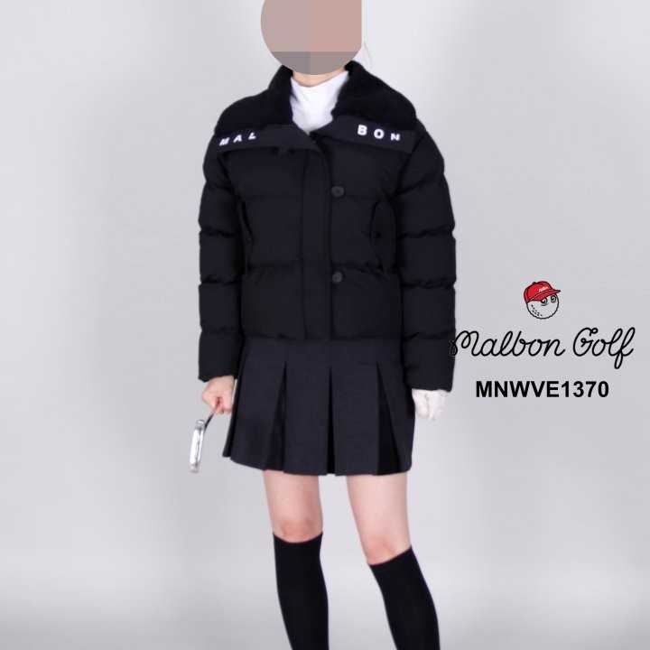 말본 여자 MNWVE1370 양털 카라 숏패딩 점퍼