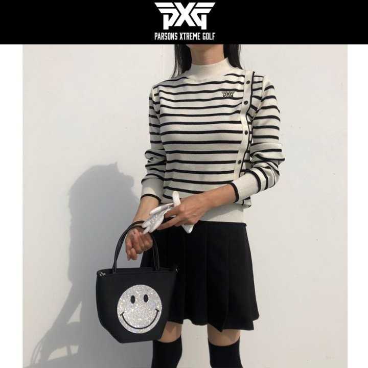 PXG 단가라 니트 반목긴팔(2color)
