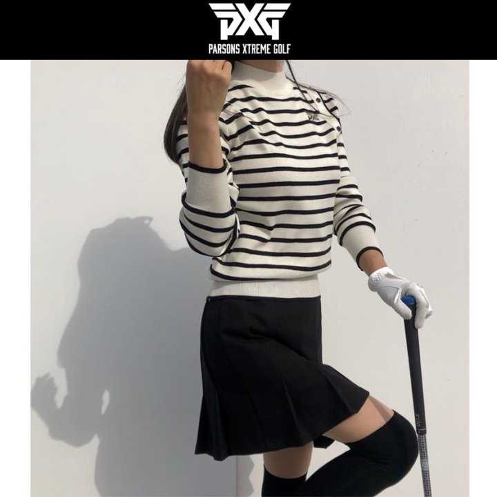 PXG 단가라 니트 반목긴팔(2color)