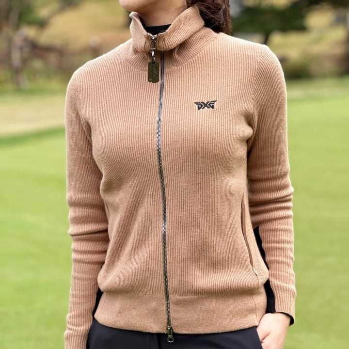 PXG 우먼 윈터 니트 방풍 가디건