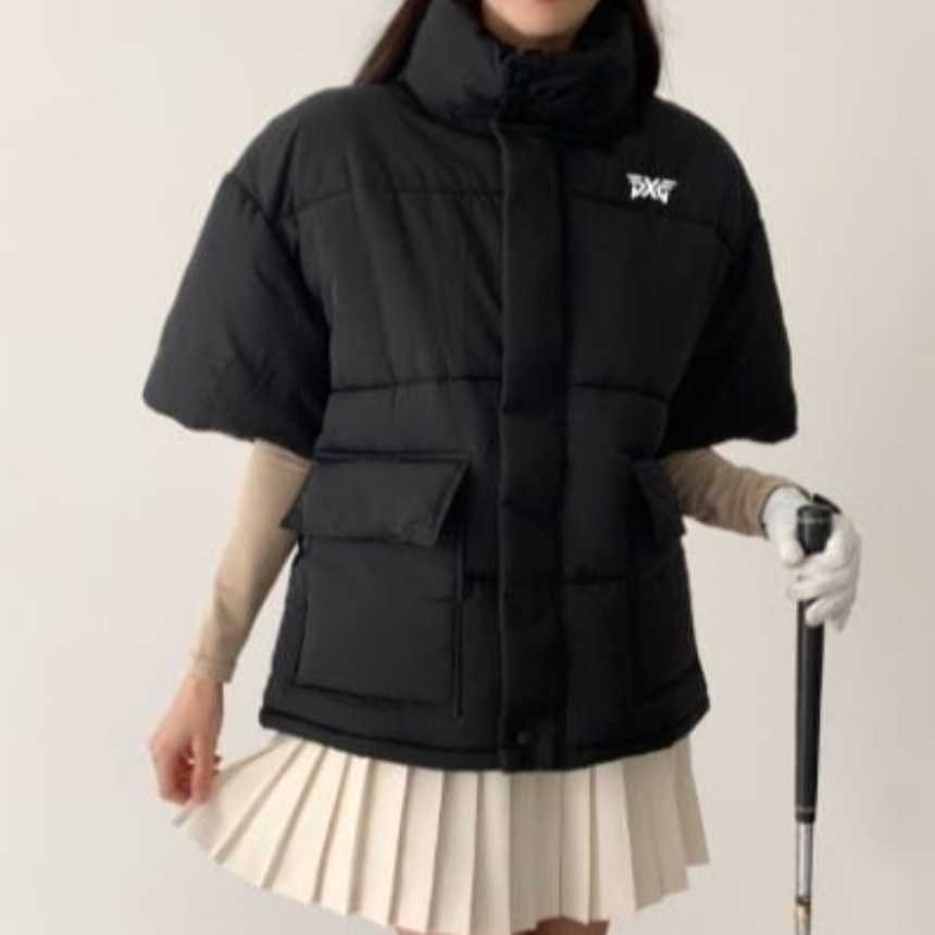 PXG 여성 골프 하이넥 반팔패딩(2color)