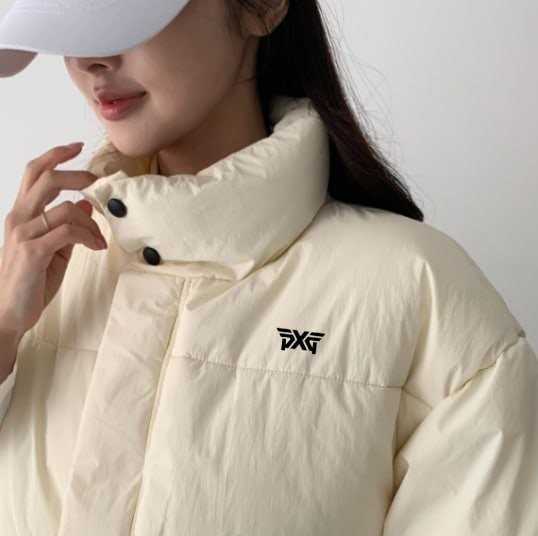 PXG 여성 골프 하이넥 반팔패딩(2color)
