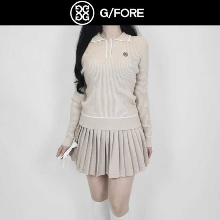 지포어 라인카라 니트 긴팔(3color)