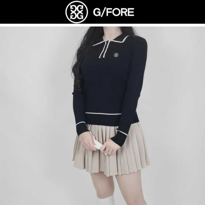 지포어 라인카라 니트 긴팔(3color)
