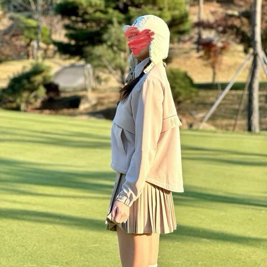 말본 여성 베이직 스윙 볼 파우치 방풍 자켓