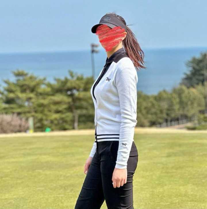 PXG 우먼 컬러 트임 니트 가디건