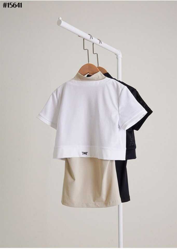 PXG 여성 썸머 2-IN-1 하이넥 슬리브리스(2color)