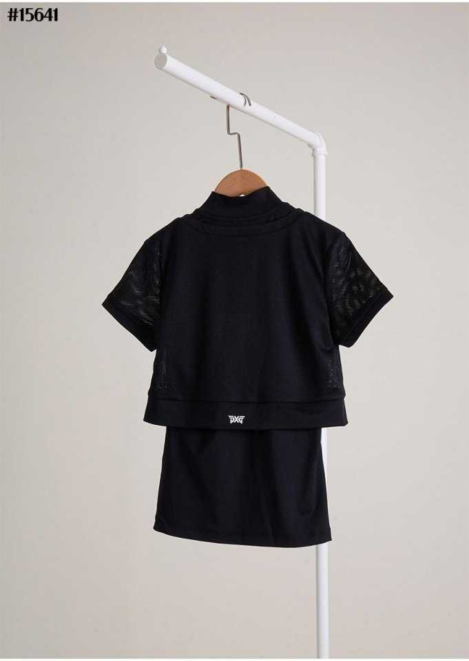 PXG 여성 썸머 2-IN-1 하이넥 슬리브리스(2color)
