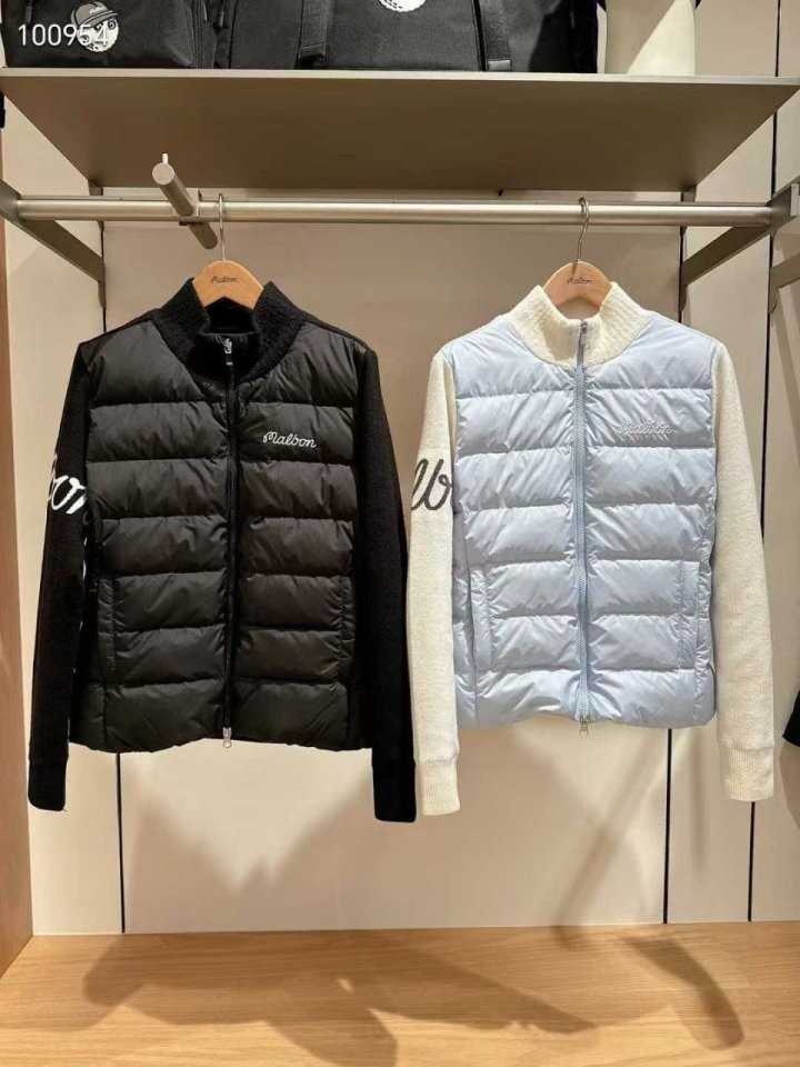 말본 여성 하이넥 하이브리드 집업 니트 가디건(2color)