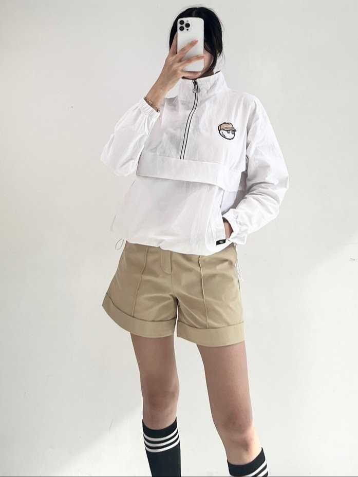 말본 여성 지퍼 포인트 집업(3color)